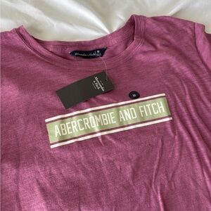 Abercrombie & Fitch Mauve Logo Tee